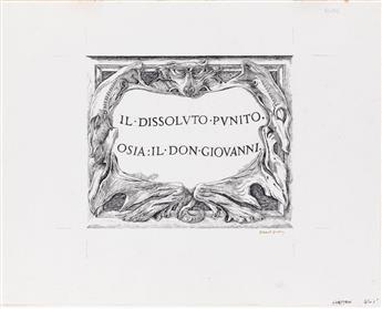 (THEATER.) EDWARD GOREY. Il Dissoluto Punito, Osia: Il Don Giovanni.